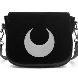 Killstar Black Crescent Moon Shoulder Bag